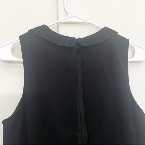 FOREVER 21 high neck lace collar flowy overlay on top shorts bottom romper S - Picture 7 of 9